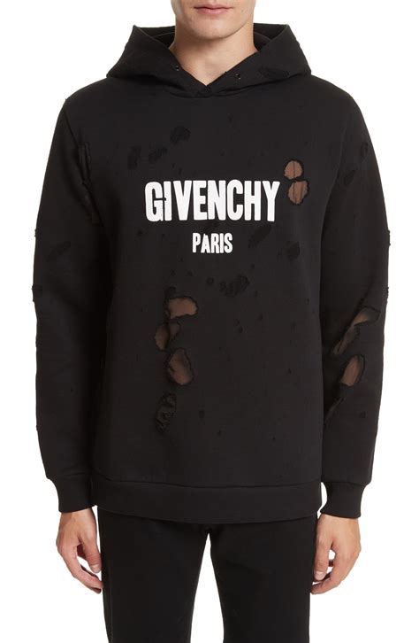 givenchy boxer hoodie|Givenchy hoodie distressed.